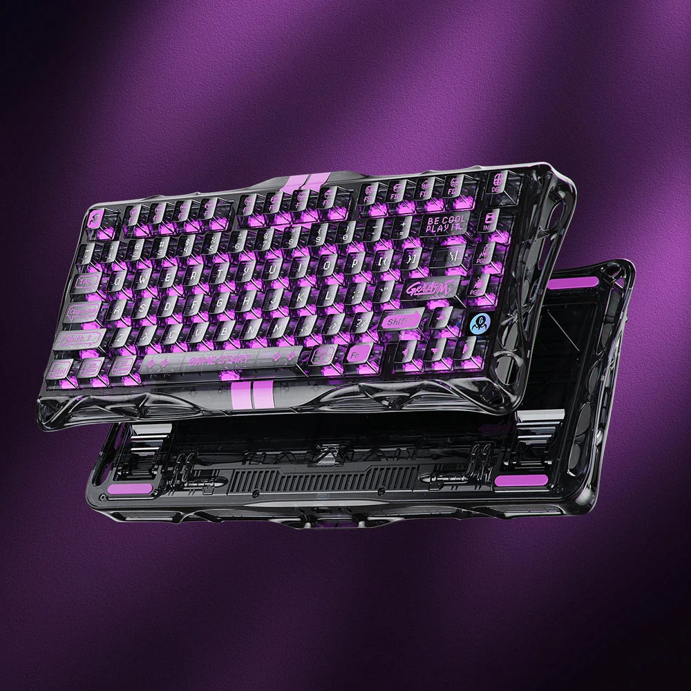 GravaStar Crystal-Elite Hall Effect Gaming Set - Transparent Black - Image 3