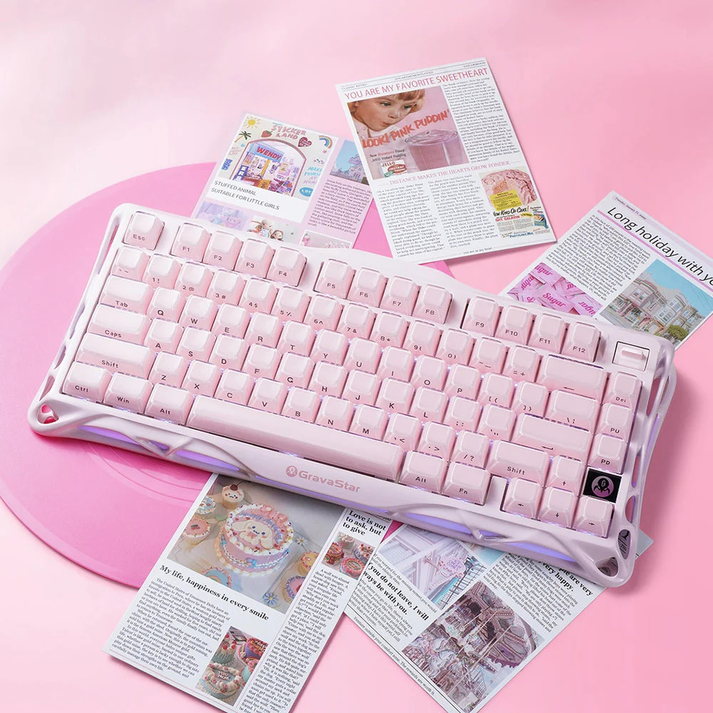 Mercury K1 Special Edition Keyboard - Sakura Pink - Image 6