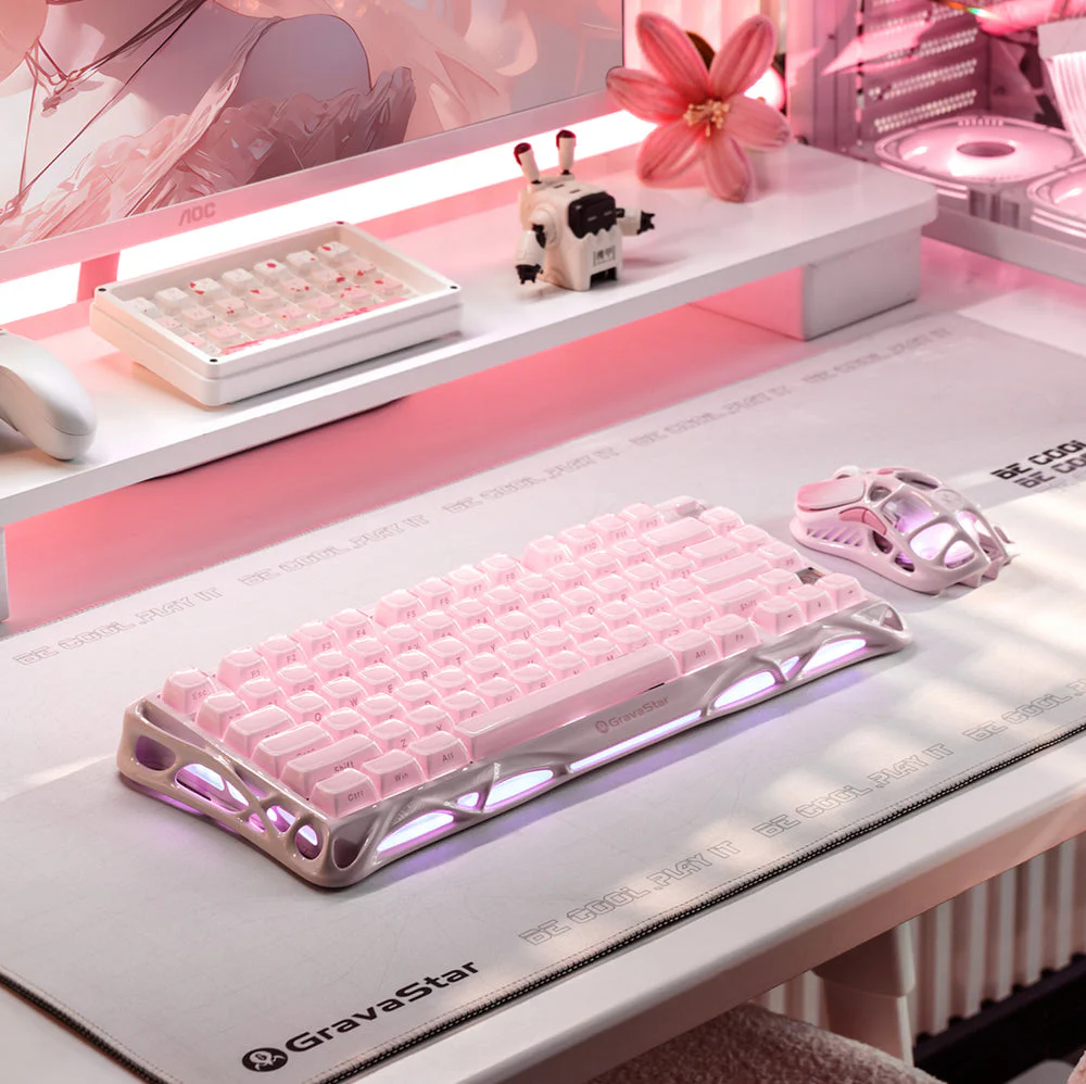 Mercury K1 Special Edition Keyboard - Sakura Pink - Image 8
