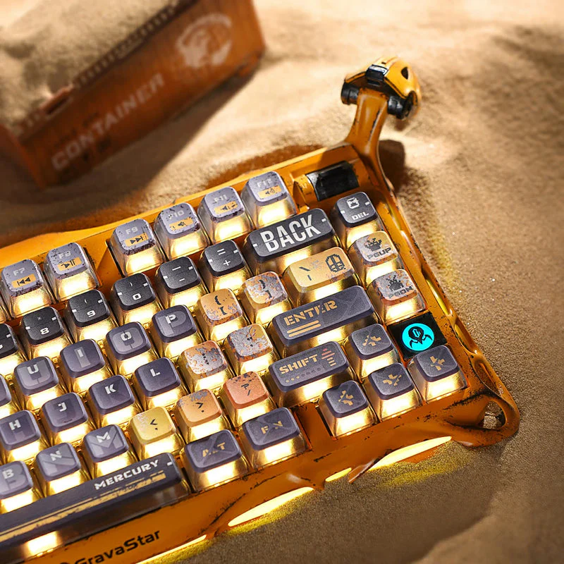 Mercury K1 Pro Special Edition Keyboard - Battle-Worn Yellow - Image 5