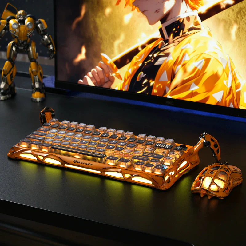 Mercury K1 Pro Special Edition Keyboard - Battle-Worn Yellow - Image 6