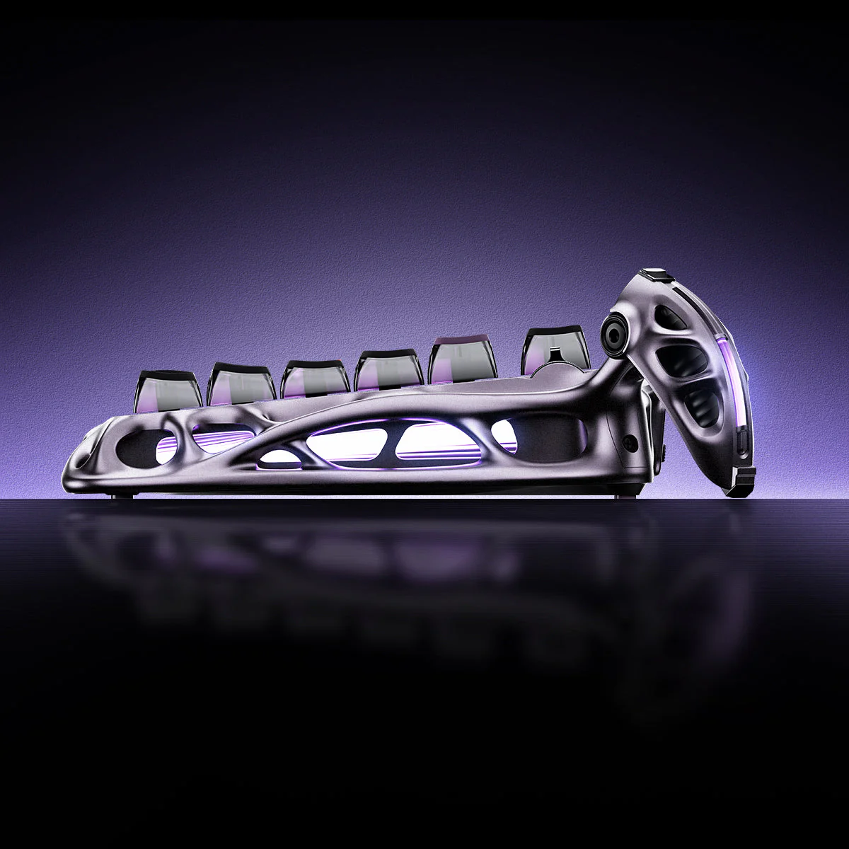 Mercury V75 Pro Hall Effect Keyboard - Iron Purple - Image 4
