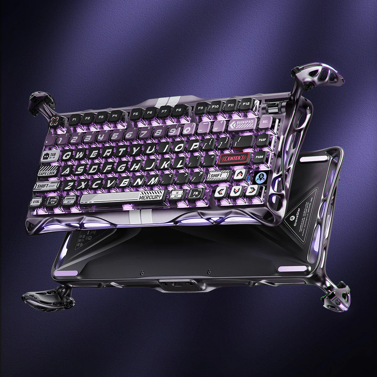 Mercury V75 Pro Hall Effect Keyboard - Iron Purple - Image 6