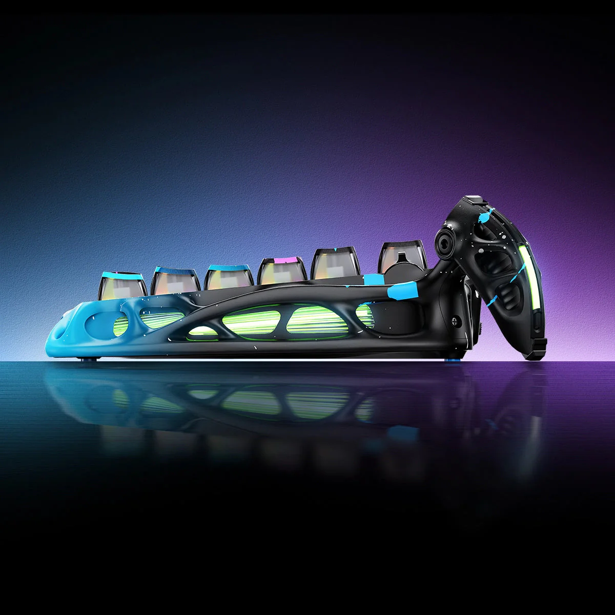 Mercury V75 Pro Hall Effect Keyboard Special Edition - Neon Graffiti - Image 5