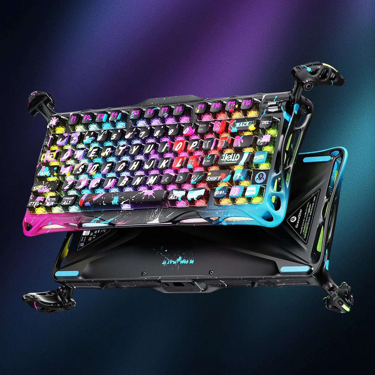 Mercury V75 Pro Hall Effect Keyboard Special Edition - Neon Graffiti - Image 7